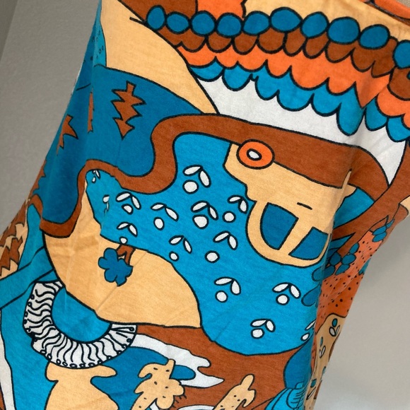 Retro, rare Marc Jacobs jersey tank with allover hippy vibes print. Size Small. - Picture 4 of 5